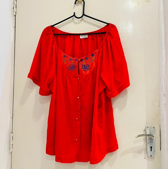 Unused red boho night wear